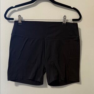 Stori Black High Waisted Women's Biker Workout Shorts Size 12
